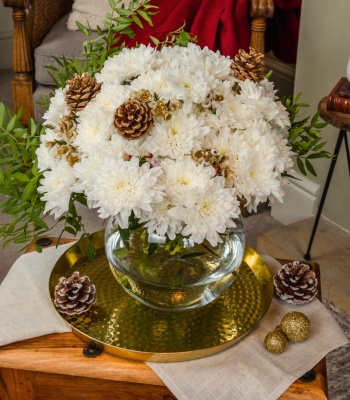 Christmas Chrysanthemums Flower Bouquet