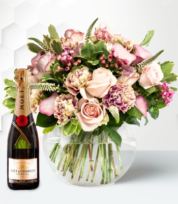 Christmas Flowers and Moet