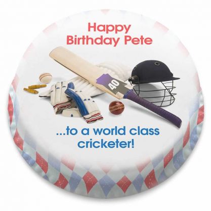 Cricket Bat Cake