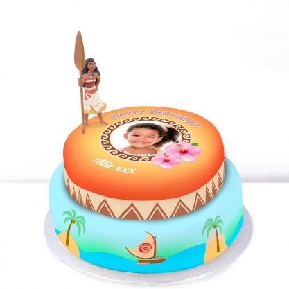 Disney Moana Photo Cake