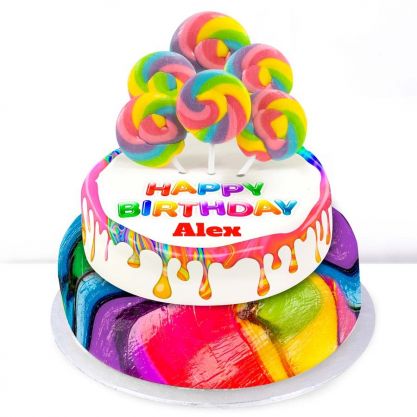 Lollipop Tiered Cake