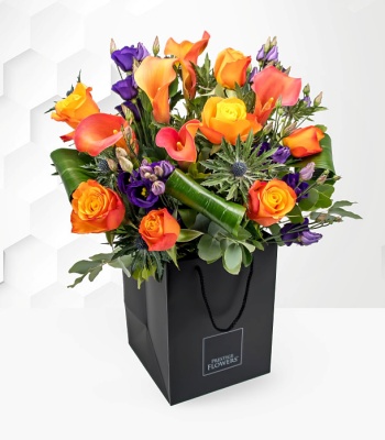 Mango Orange Callas And Roses