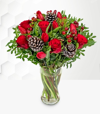 Merry Christmas Flowers Bouquet