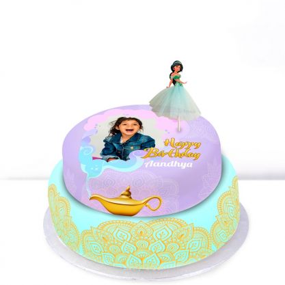 Princess Jasmine Photo Cake