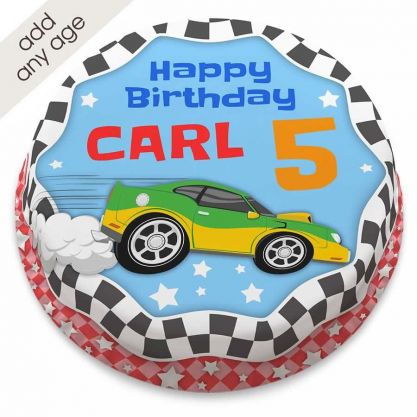 Racing Car Birthday Cake