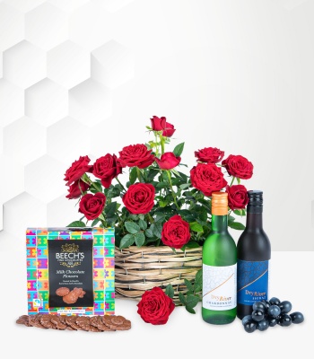 Roses and Wines Gift Set