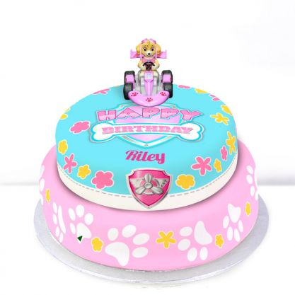 Tiered Paw Patrol Skye Cake