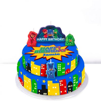 Tiered PJ Masks Cake