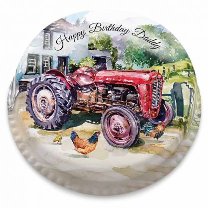 Watercolour Tractor Cake