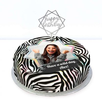 Zebra Photo Cake