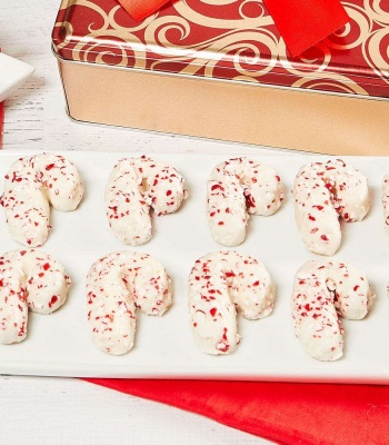 Candy Cane Cookie Tin