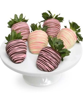 Chocolate Covered Strawberries - Pink