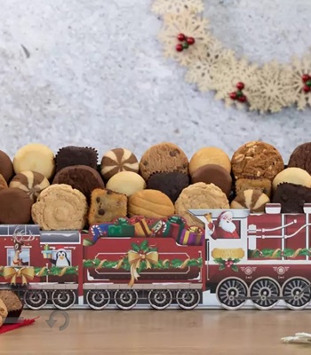 Christmas Cookie and Brownie Train