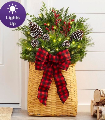 Christmas Flower Basket