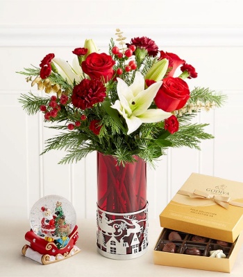 Christmas Flower Bouquet - Elegance