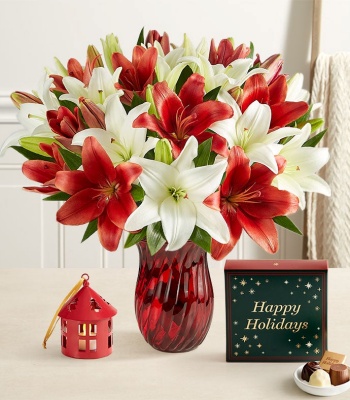 Christmas Lily Bouquet