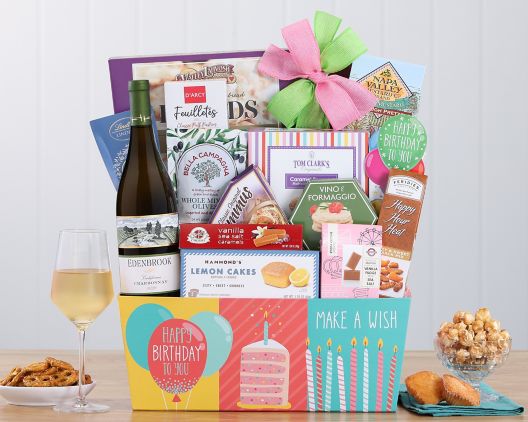 Edenbrook Chardonnay Birthday Wine Basket