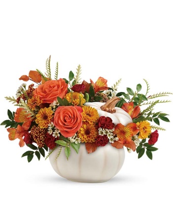 Halloween Flowers Centerpiece