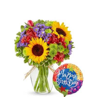 Happy Birthday Sunflower Bouquet