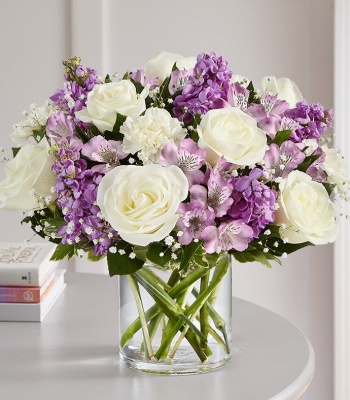 Lavender and White Flowers Bouquet