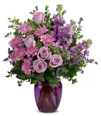 Lavender And Purple Flowers Bouquet