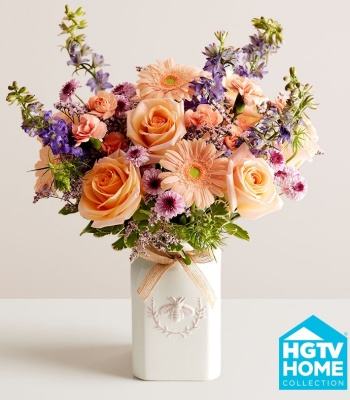 Mix Flowers in Artisanal Vase