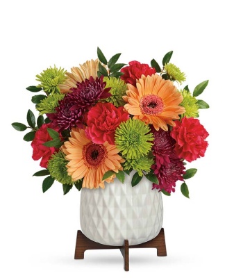 Mix Flowers with Keepsake Planter