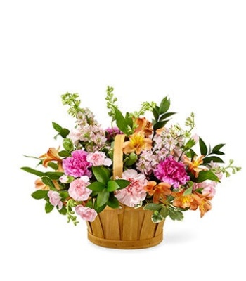 Peach Flower Basket