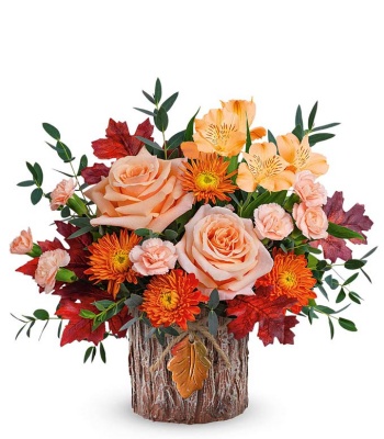 Peach Flowers Bouquet - Autumn Flowers