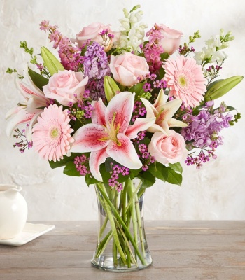 Pink and Lavender Flower Bouquet