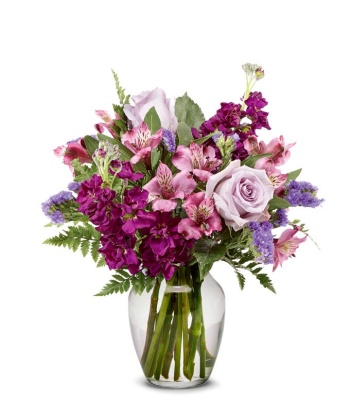 Purple And Lavender Flower Bouquet