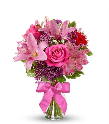 Rose And Lily Flower Bouquet