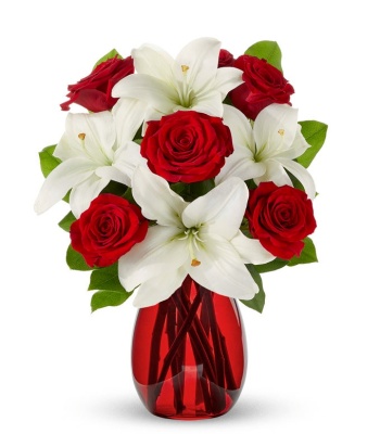 Rose and White Flower Bouquet