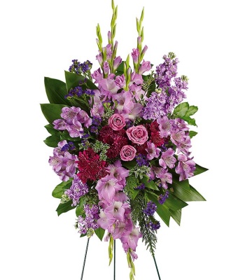 Standing Funeral Spray - Lavender Color