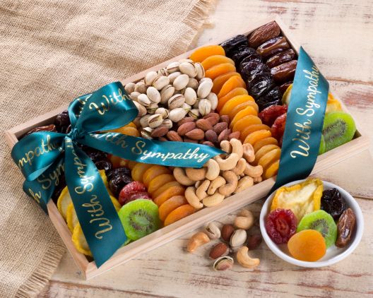 Sympathy Basket - Dried Fruit And Nut Collection