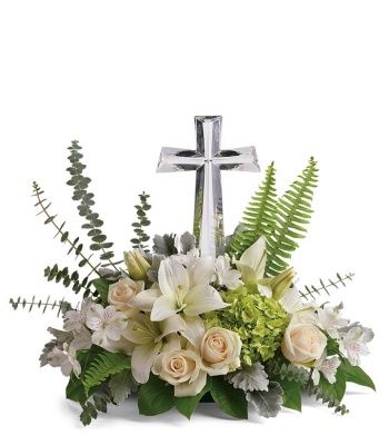 Sympathy Flower With Greenery