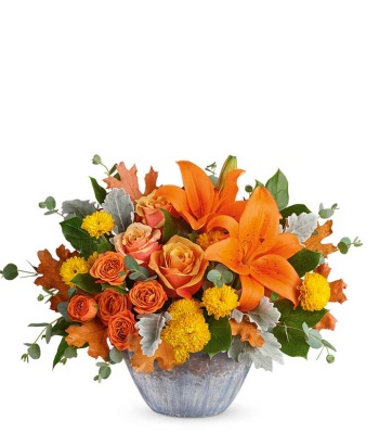 Thanksgiving Fall Flowers Centerpiece