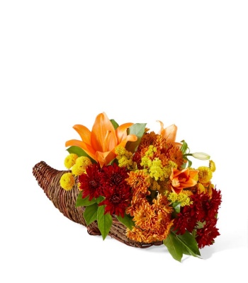 Thanksgiving Flower Bouquet - Orange Flowers