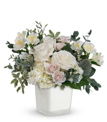 White Rose And Hydrangea Bouquet