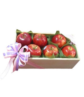 Box of Red Apples