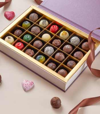 Chocolate Truffle Box of 24 fresh balls