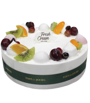 Fresh Fruit Birthday Cake