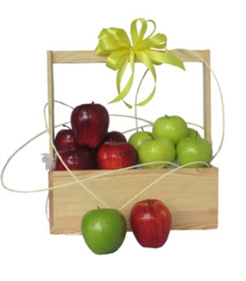 Red and Green Apple Basket